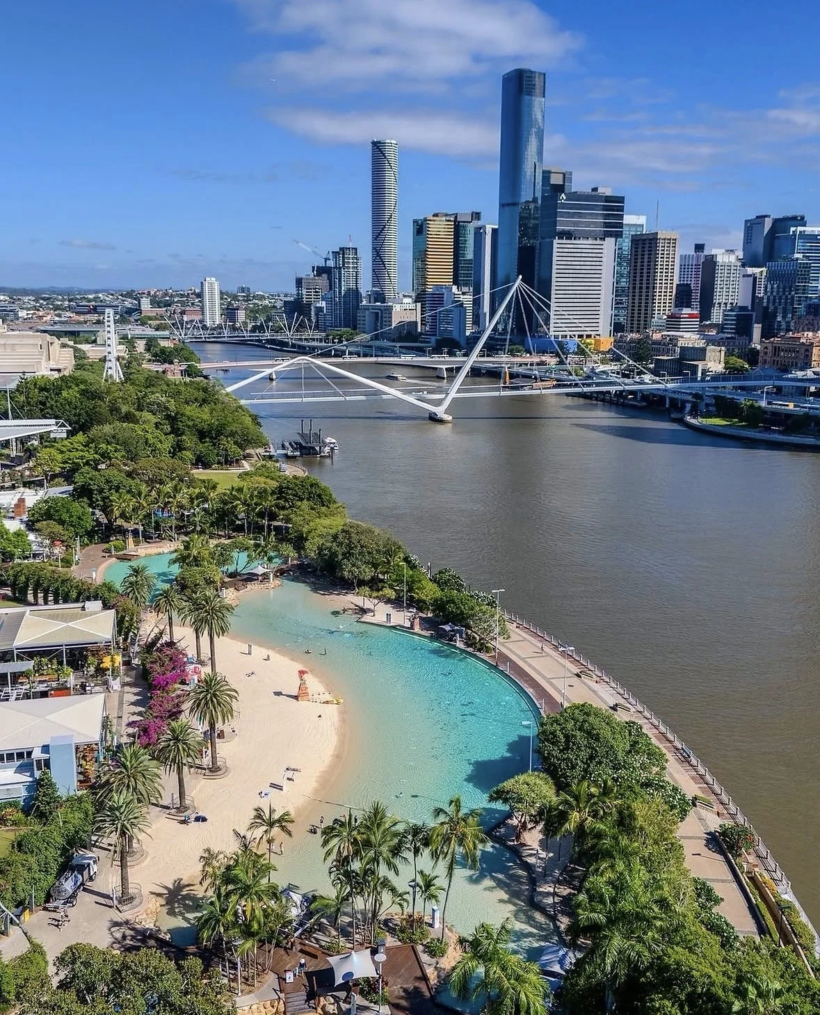 Брисбен: South Bank, река, мосты и панорама города